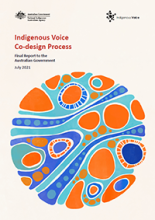 Indigenous Voice Co design Process Final Report Cover small